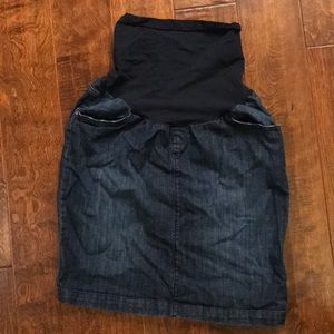 Maternity Jean Skirt